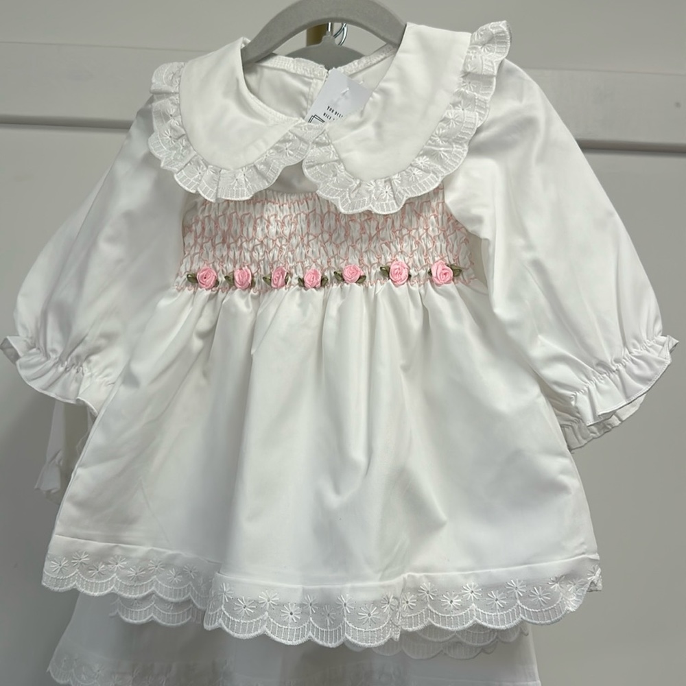 Rose Bud smocked dress
